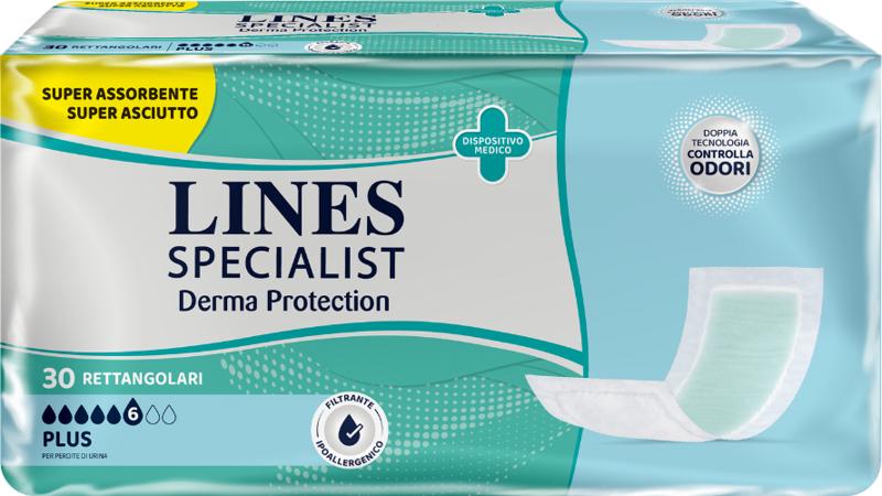 Lines Specialist Derma Protection Assorbenti Rettangolari 30 Pezzi