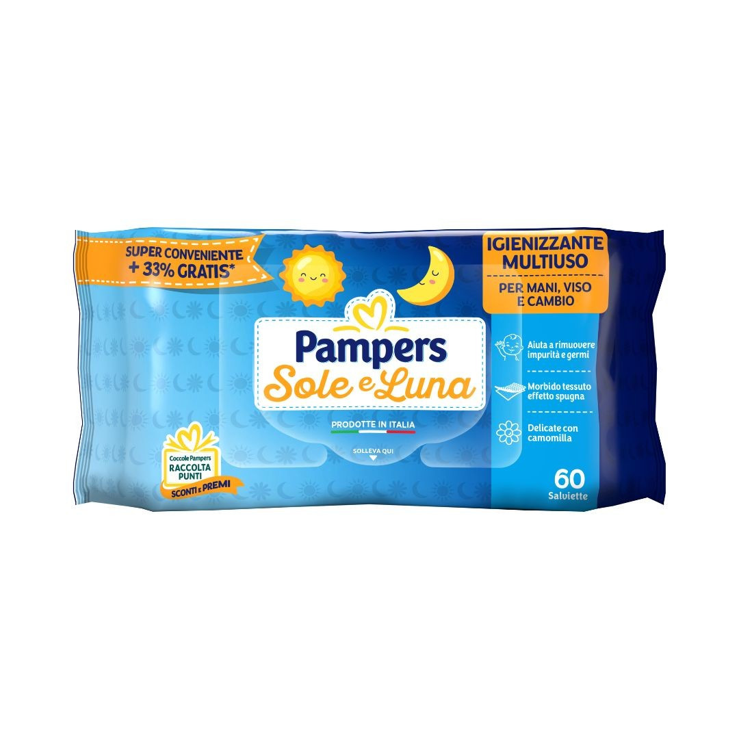 PAMPERS WIPES SOLE&LUNA 52PZ