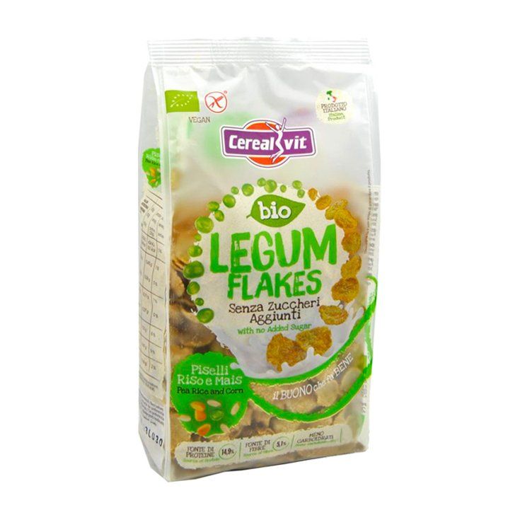 Bio Legum Flakes con Piselli, Riso e Mais Senza Glutine - Cerealvit 200 g