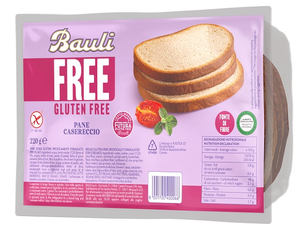 Bauli free pane casereccio 220 g — confronto prezzi