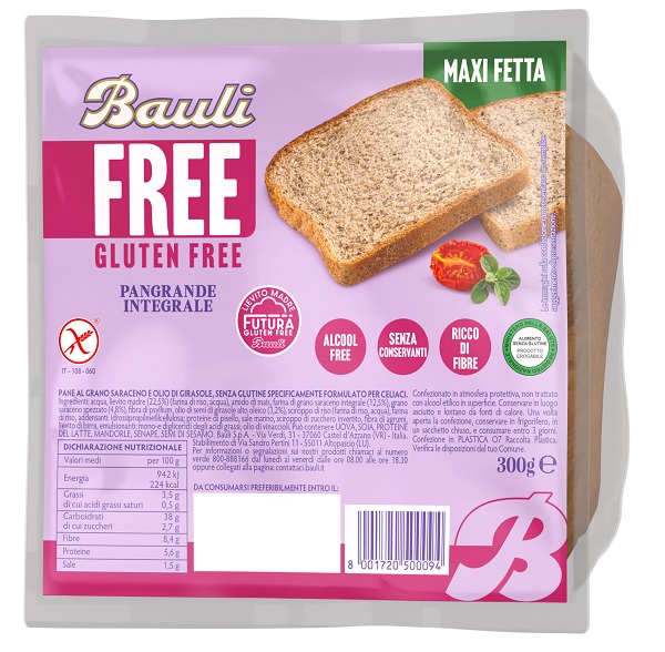 Bauli free pangrande integrale 300 g — confronto prezzi