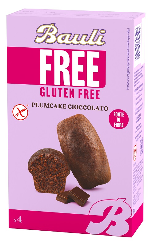 Bauli Plumcake Senza Glutine Al Cioccolato, 4 Plumcake