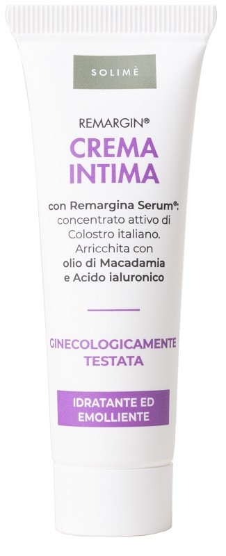 Solimè Remargin - Solimè crema intima emolliente per la secchezza vaginale, 30 ml