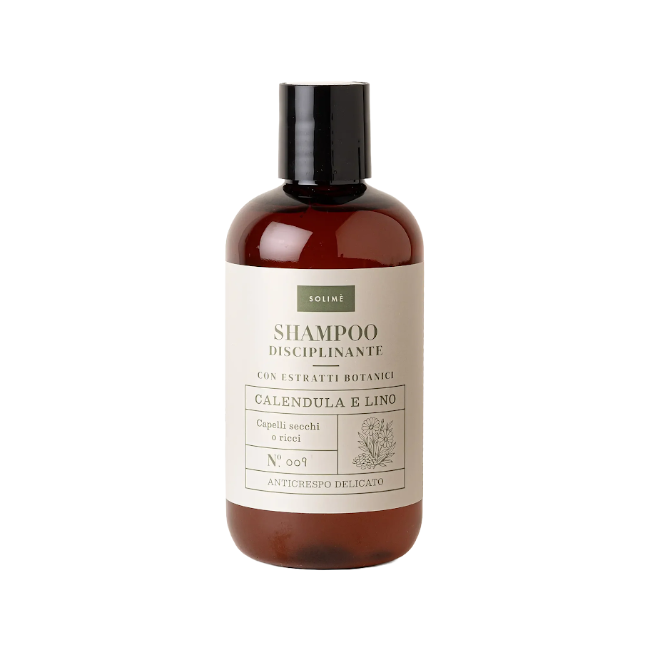 Solimè Shampoo Disciplinante Con Calendula E Lino Anticrespo Delicato 250ml