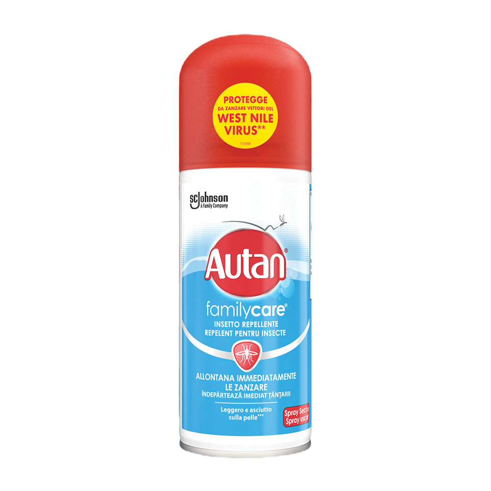 Autan Family Care Antizanzare Per Tutta La Famiglia Spray Secco 100ml — confronto prezzi