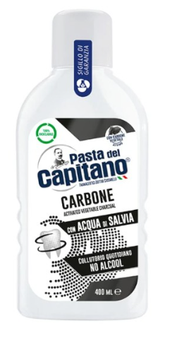 Pasta del capitano collutorio carbone 400 ml
