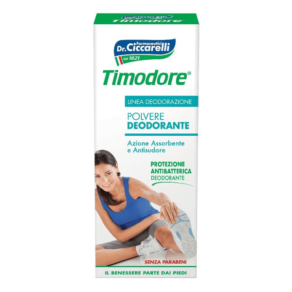 Timodore Polvere Deodorante Piedi Assorbente Antiodore 250 g