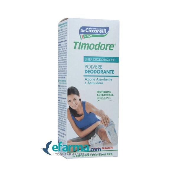 Timodore Polvere Deodorante Piedi Assorbente Antiodore 75 g