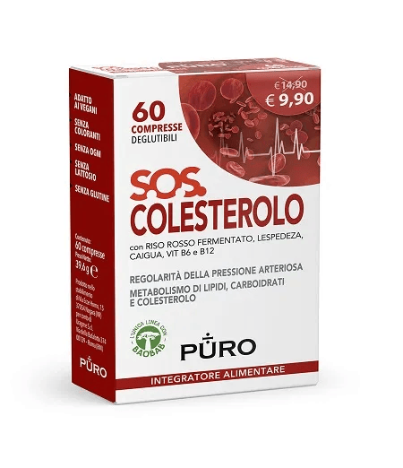 Puro SOS Colesterolo con Baobab 60 compresse per supportare il metabolismo dei lipidi