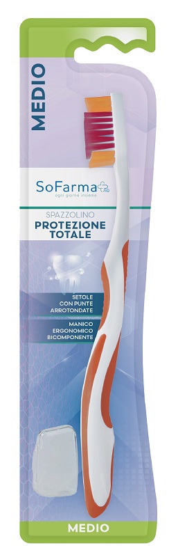 Sofarmapiu' Spazzolino Total Protection Setole Medie 1 pz da denti