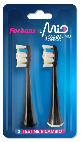 Forhans IlMIO Testine di Ricambio Spazzolino Sonico REFILL 2 Pezzi