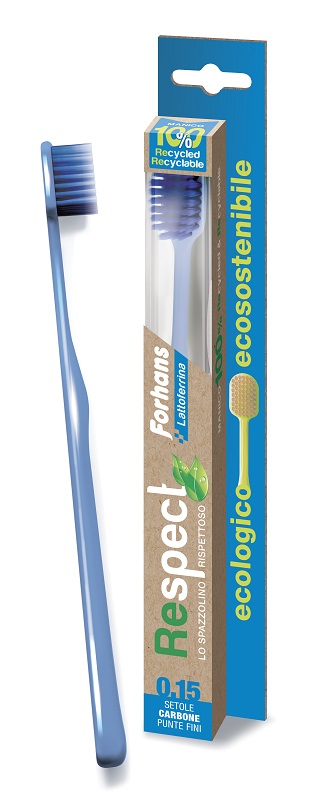 Forhans Respect - Spazzolino Ecologico 0.15 con Setole Carbone, 1 Pezzo