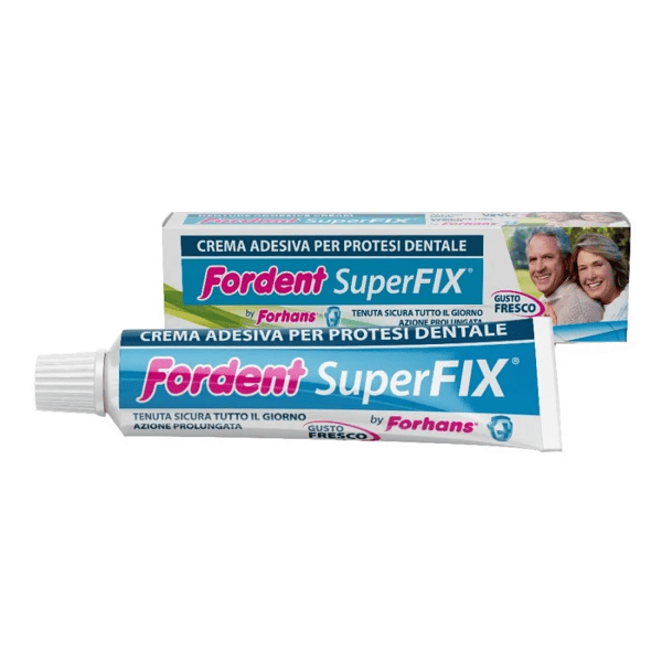 Fordent Super Fix Crema Adesiva 45 g per stabilizzare la dentiera e ridurre i movimenti