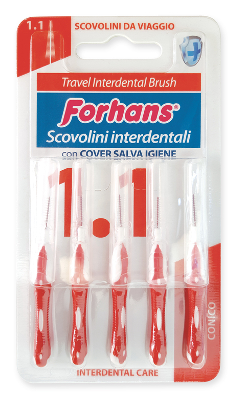 Forhans Travel Interdental Brush Scovolino 1.1 5 Pc Spazzolino da denti