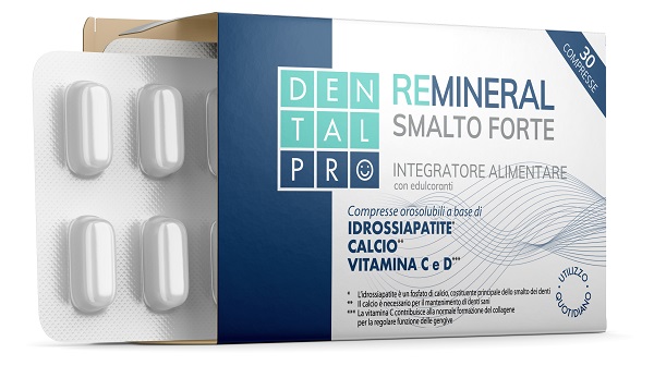 Dental Pro Remineral Smalto Forte Integratore Per Il Benessere Dei Denti 30 Compresse Orosolubili