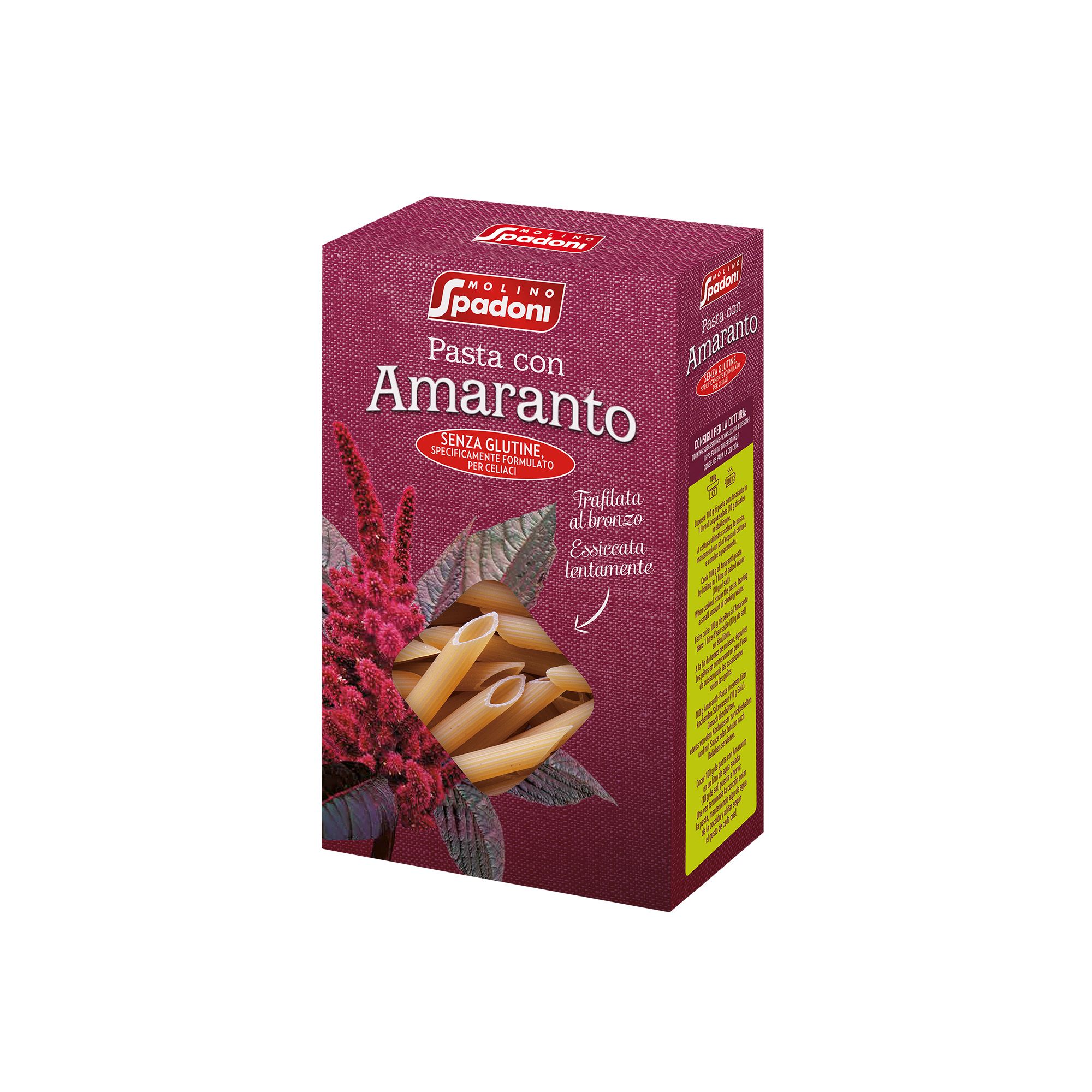 Penne di Amaranto Senza Glutine - Molino Spadoni 500 g