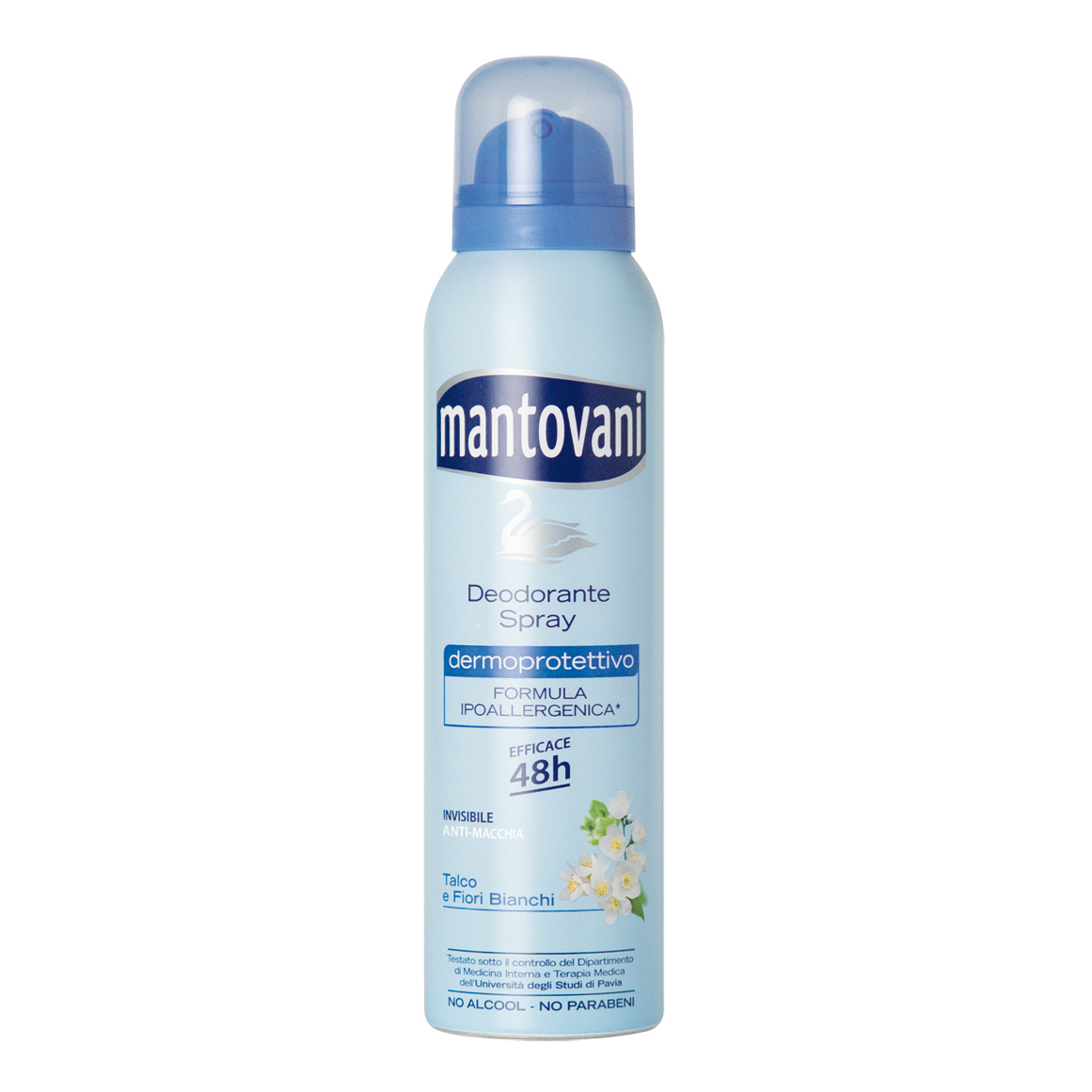 Mantovani deodorante spray talco 48h anti macchia 150 ml
