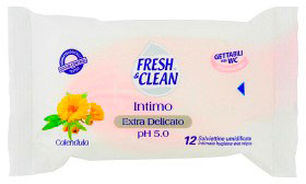 Fresh & Clean Intimo Extra Delicato Ph 5.0 Salviettine Calendula E Malva 12 Pezzi — confronto prezzi
