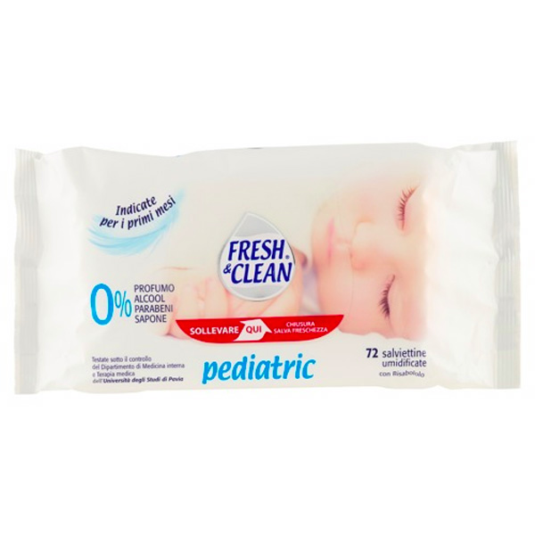 FRESH&CLEAN SALVIETTE RICARICA PEDIATRIC X72