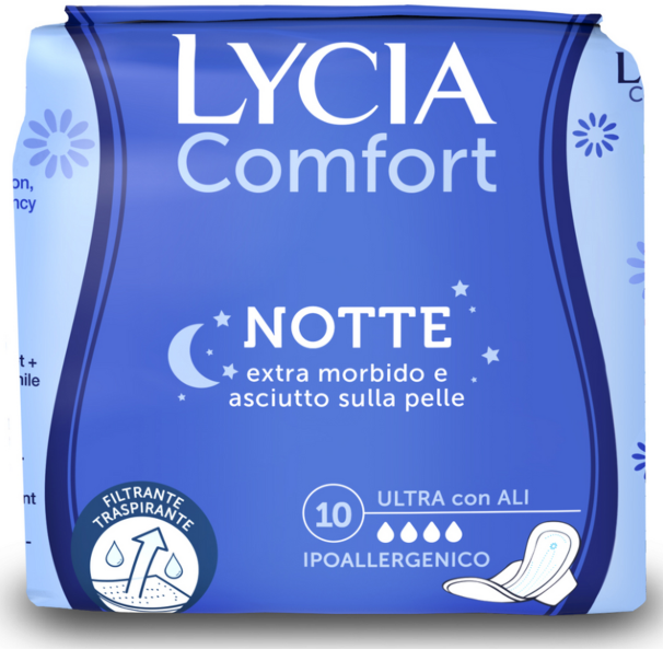 Lycia Comfort Notte Ultra Con Ali 10 Pezzi — confronto prezzi