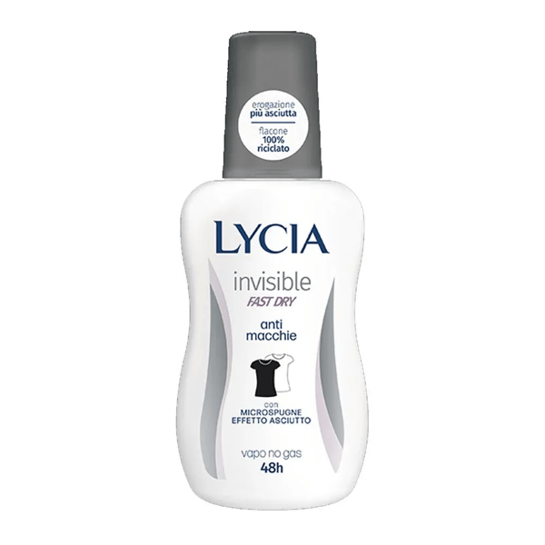 Lycia Vapo Invisible Fast Dry 75 ml Deodorante 48h Protezione Antimacchia