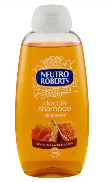 Neutro Roberts - Doccia shampoo idratante con miele e acero rosso 250 ml