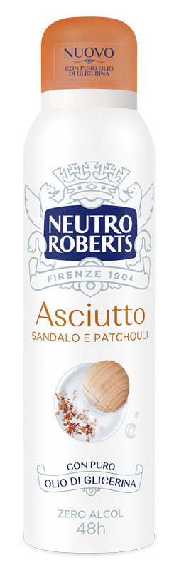Neutro Roberts - Asciutto Sandalo E Patchouli - Deodorante Spray 150 Ml — confronto prezzi