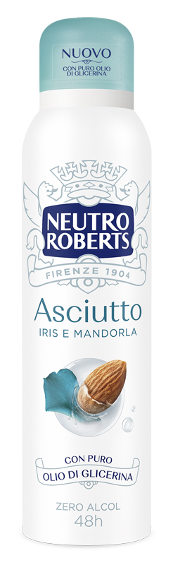 Neutro Roberts - Asciutto Iris E Mandorla - Deodorante Spray 150 Ml