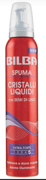 BILBA - SPUMA CAPELLI CRISTALLI LIQUIDI CON SEMI DI LINO