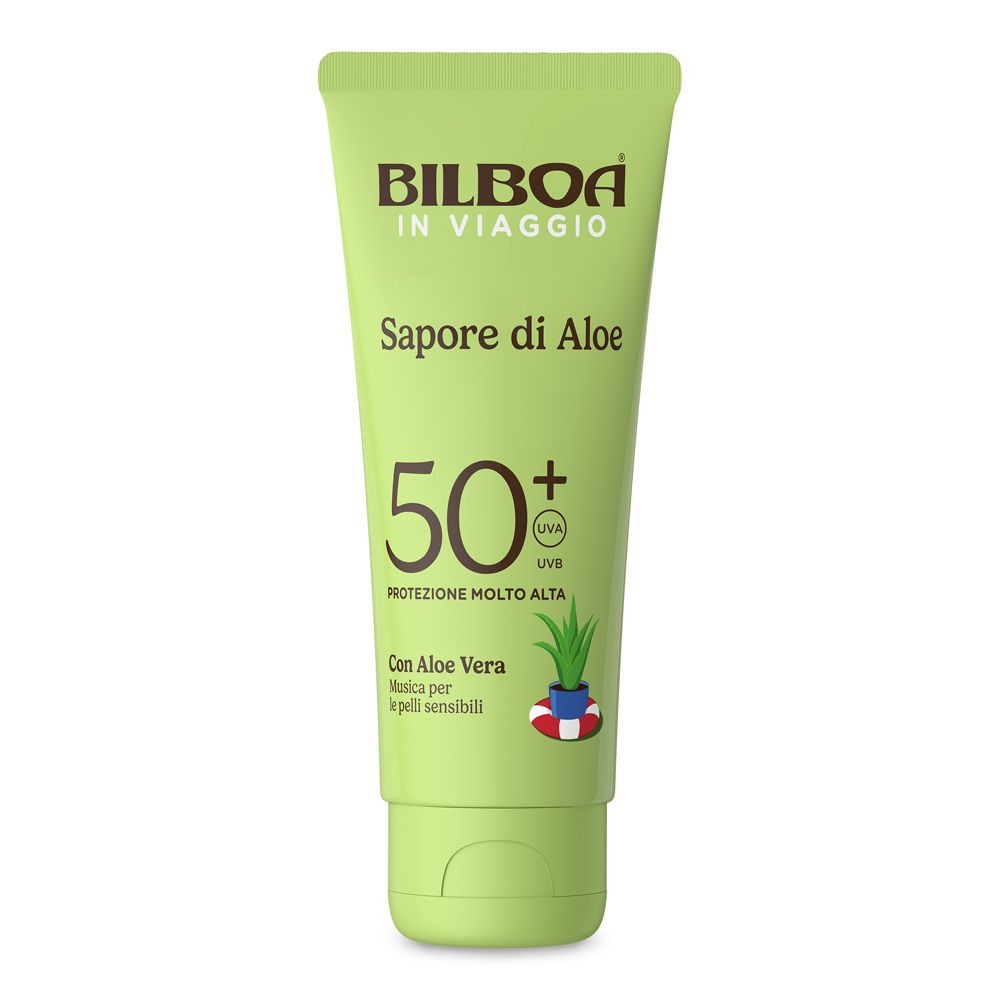 Bilboa In Viaggio Crema Solare formato SPF 50+ con aloe vera 75 ml solare