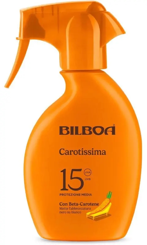 Bilboa Carotissima Spf 15 Solare Corpo Abbronzante Spray 250ml