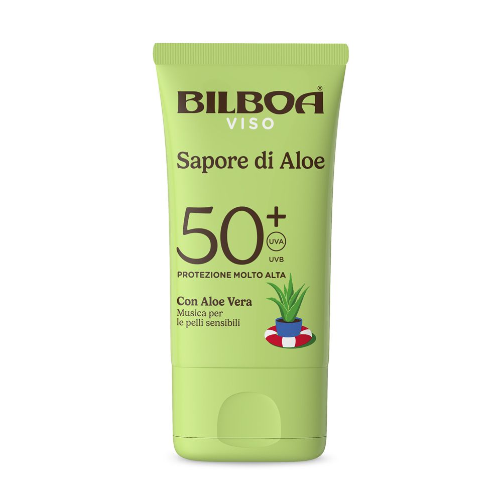 Bilboa Sapore di Aloe Crema Viso Solare SPF 50+ con aloe vera 40 ml solare