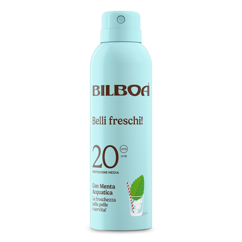 Bilboa Belli Freschi Spray Solare SPF 20 menta acquatica 150 ml Crema solare