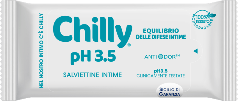 Chilly Formula Extra Protezione Salviettine Intime pH 3.5 12 Pezzi