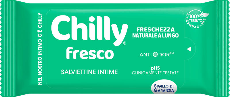 Chilly Formula Fresca Salviettine Intime Rinfrescanti 12 Pezzi