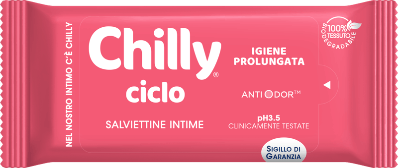 Chilly Ciclo Salviettine Con Formula Antiodore 12 Salviette