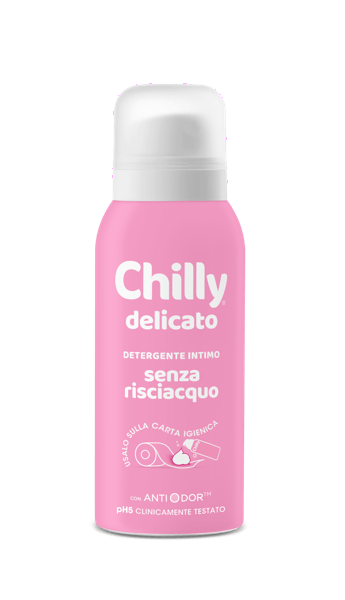 Chilly No Rinse Delicato Detergente Intimo in Mousse Senza Risciacquo 100 ml