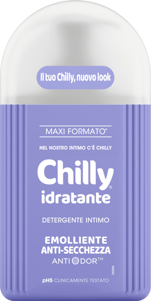 Chilly Detergente Idratante 300 ml Detergente Intimo Idratazione e Delicatezza