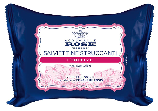 Acqua alle rose salviettine struccanti lenitive 20 pz