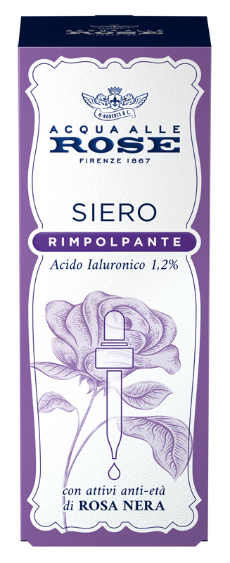 ACQUA ALLE ROSE - Rimpolpante - Siero Con Acido Ialuronico 1,2% E Rosa Nera 30 Ml