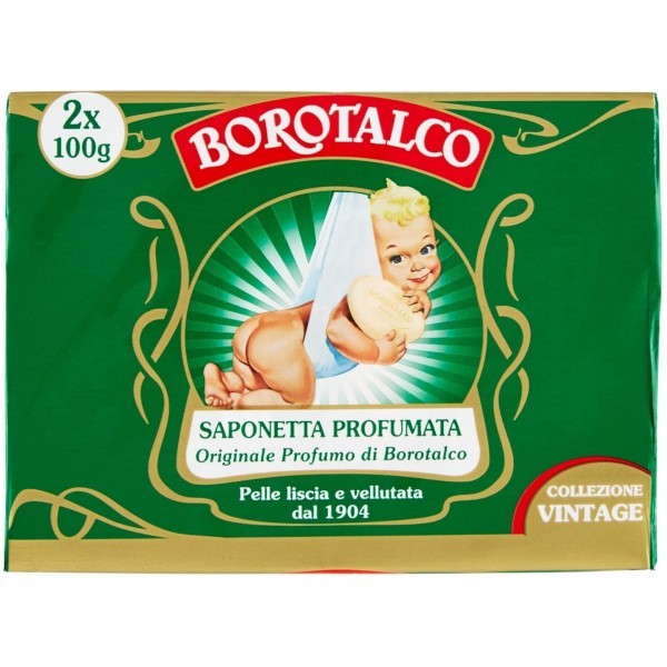 BOROTALCO - Original - 2 saponette da 100 g al profumo di borotalco