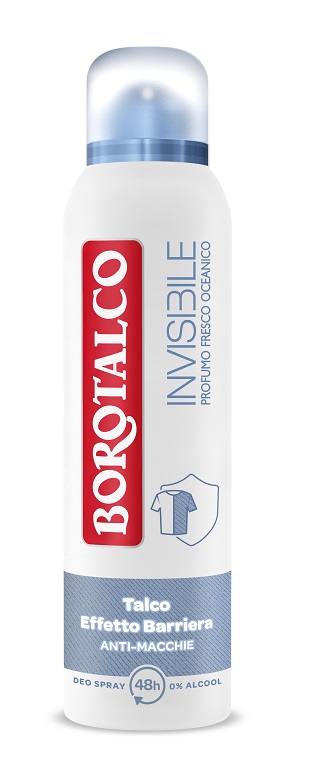 BOROTALCO - Invisible Profumo fresco oceanico - Deodorante Talco Effetto Barriera 150 ml Spray — confronto prezzi