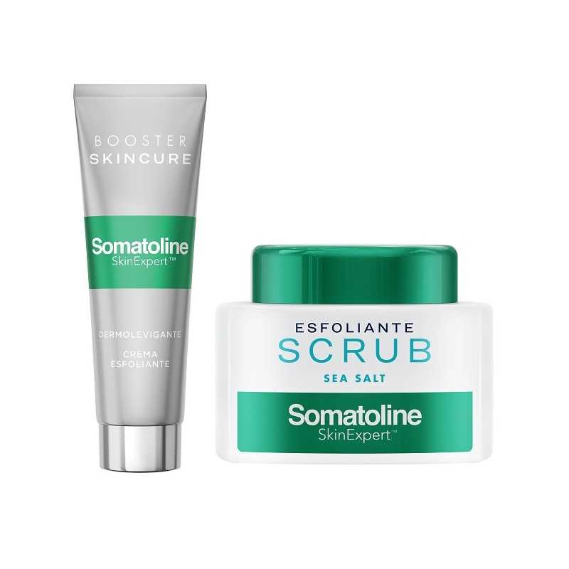 Somatoline skin expert cofanetto esfoliazione 1 esfoliante corpo 350 g + 1 esfoliante viso 50 ml