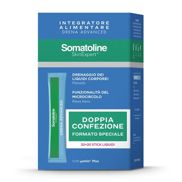 Somatoline Skin Expert Drena Advanced Integratore Drenante 20+20 Stick Da 10 Ml