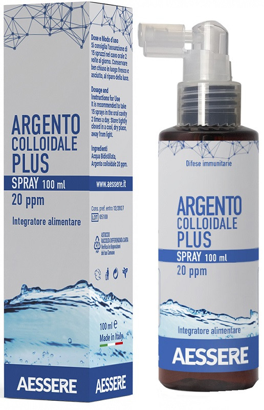 AESSERE Argento Colloidale Plus Spray 100 ml 20ppm orale — confronto prezzi