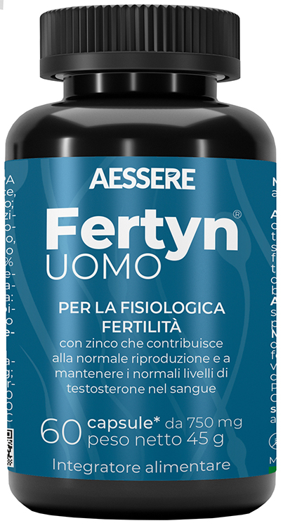 Fertyn uomo 60 capsule 750 mg senza glutine senza lattosio