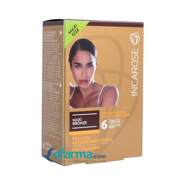 Incarose Maxi Bronze Salviette Autoabbronzanti 6 pezzi