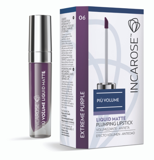 INCAROSE PIU' VOLUME LIQUID MATTE LIPSTICK VOLUMIZZANTE 06