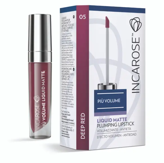 Incarose Piu' Volume Liquid Matte Deep Red 05 4ml