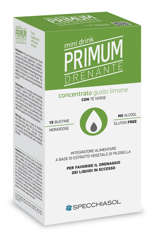 Specchiasol Primum Dren Minidrink Limone Con Té Verde 15 Bustine — confronto prezzi